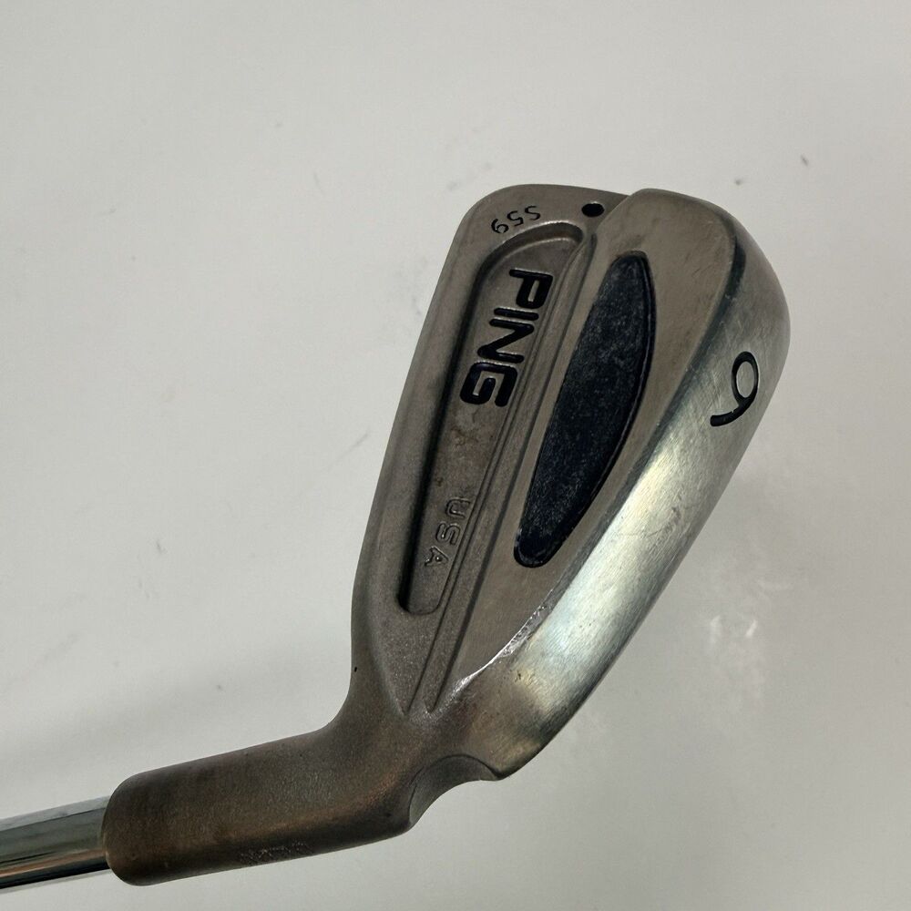 ⚫️ Ping S59 Black Dot Single 6 Iron RH Stiff Steel DEMO CLUB 37.5" Chamois Grip